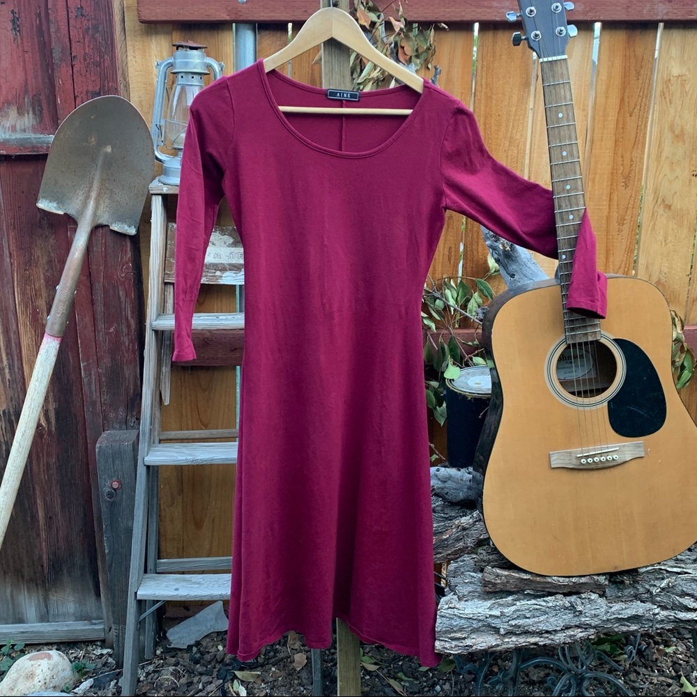 Amie Long Sleeve Cotton Dress.